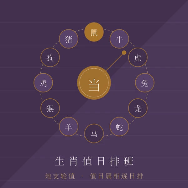 十二生肖值日排班主题图