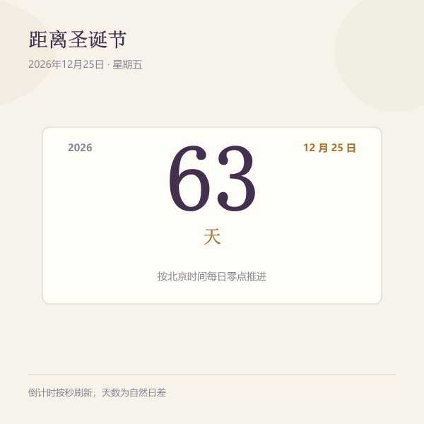 倒计时数字卡示意