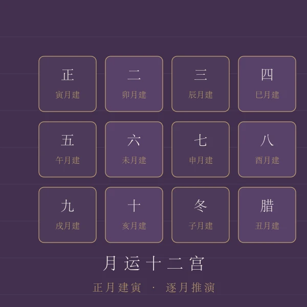 月运十二宫主题图