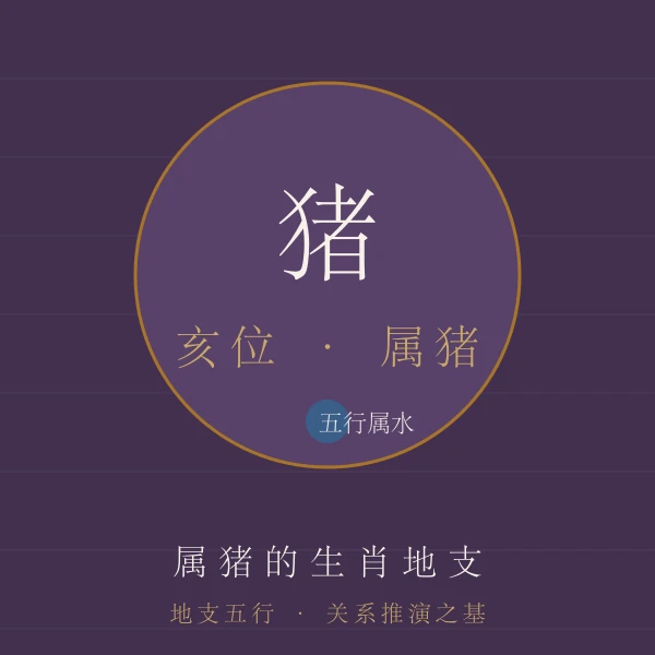 猪地支属相主题图