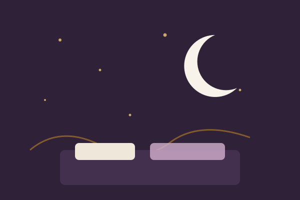 月夜与云端之上的梦乡示意
