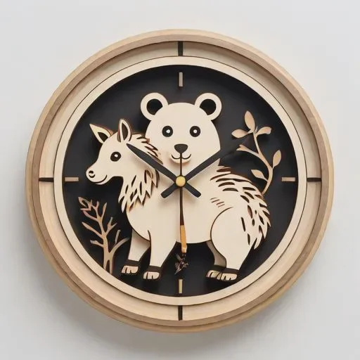 十二生肖时钟手工制作图片简单 十二生肖时钟手工制作图片简单